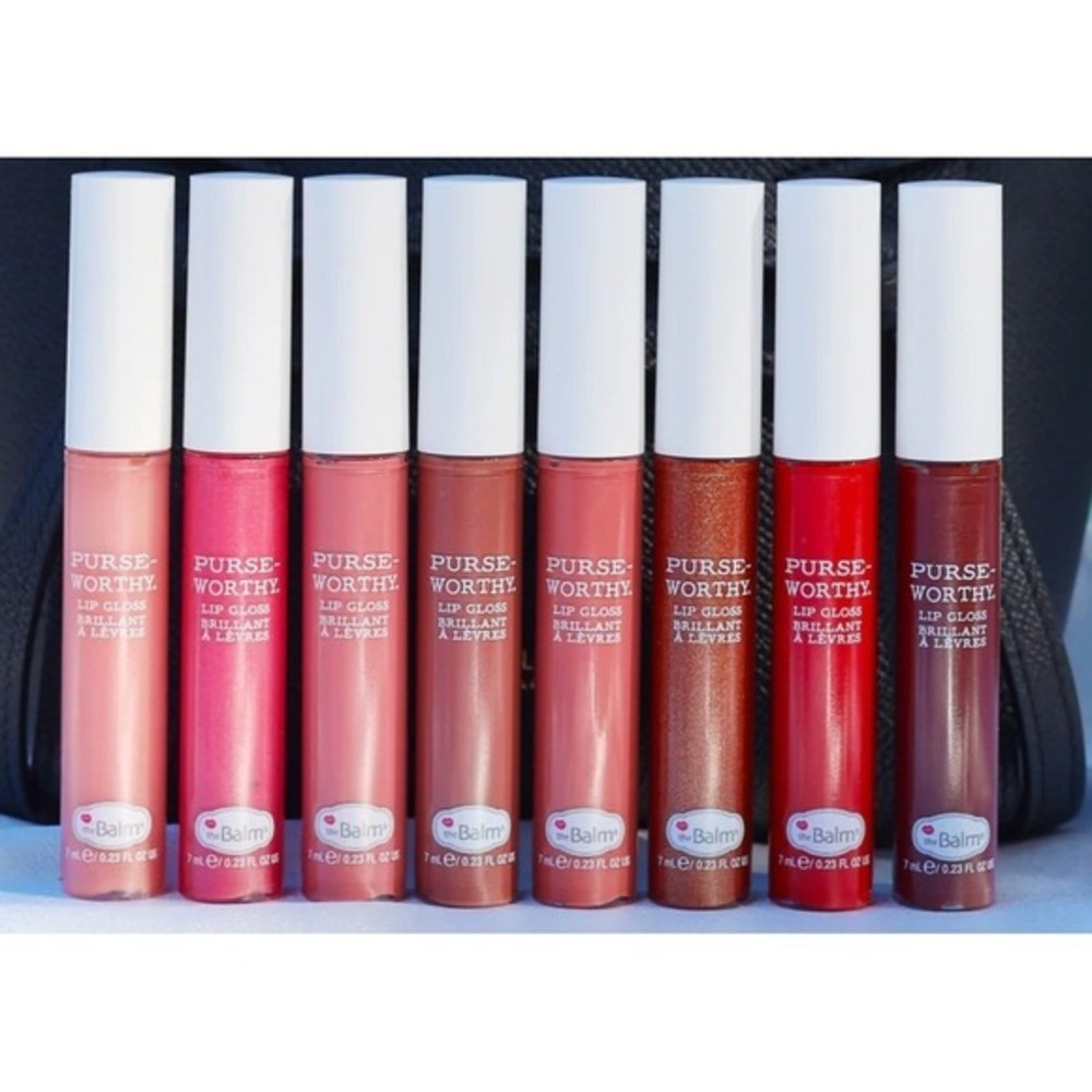 theBalm Purse Worthy Lip Gloss Set includes 8 Lucious colors MRSP $120